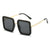 Elegant Basic Square Pc Square Full Frame Women's Sunglasses