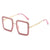 Elegant Basic Square Pc Square Full Frame Women's Sunglasses