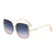 Elegant Basic Square Pc Square Full Frame Women's Sunglasses