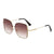 Elegant Basic Square Pc Square Full Frame Women's Sunglasses