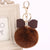 Elegant Bow Knot Pu Leather Women's Bag Pendant Keychain