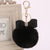 Elegant Bow Knot Pu Leather Women's Bag Pendant Keychain