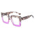 Elegant Business Basic Square Pc Square Full Frame Women's Sunglasses