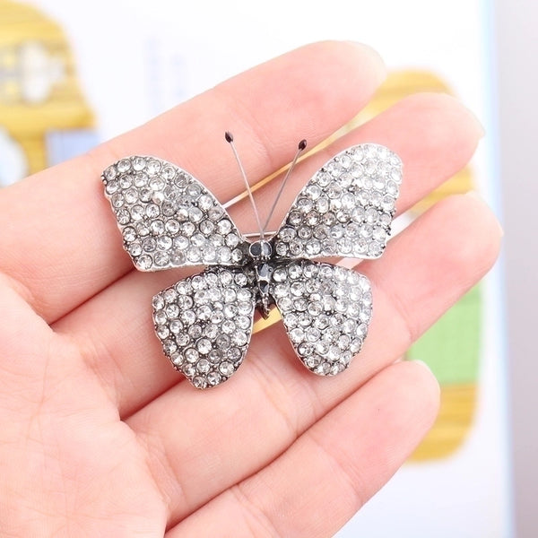 Elegant Butterfly Alloy Inlay Alloy Unisex Brooches