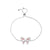 Elegant Butterfly Copper Butterfly Artificial Crystal Bracelets