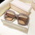 Elegant Classic Style Color Block Pc Square Full Frame Women's Sunglasses