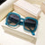 Elegant Classic Style Color Block Pc Square Full Frame Women's Sunglasses