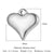 Elegant Classic Style Heart Shape Titanium Steel Plating Inlay Zircon Charms