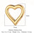 Elegant Classic Style Heart Shape Titanium Steel Plating Inlay Zircon Charms