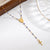 Elegant Classical Cross Virgin Mary Priest Stainless Steel Beaded Plating 18k Gold Plated Necklace