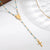 Elegant Classical Cross Virgin Mary Priest Stainless Steel Beaded Plating 18k Gold Plated Necklace