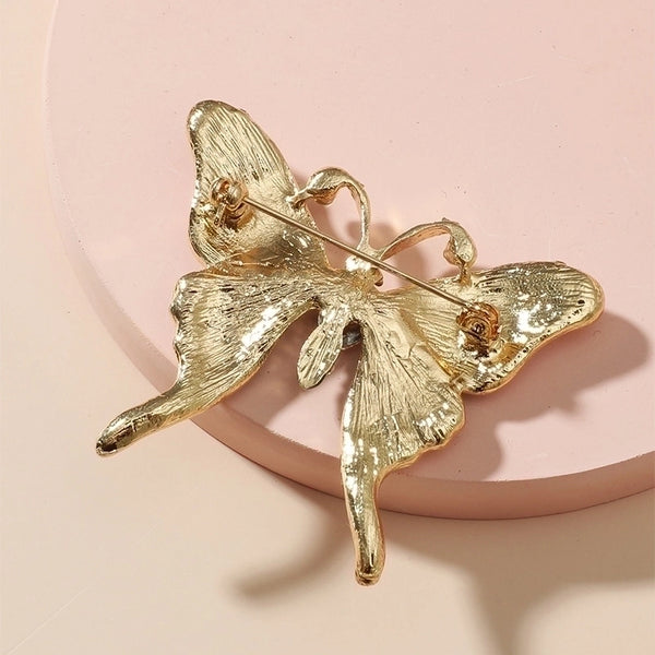 Elegant Classical Romantic Butterfly Alloy Plating No Inlaid Women's Brooches 1 Piece