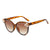 Elegant Color Block Pc Cat Eye Inlaid Pearls Inlaid Zircon Full Frame Women's Sunglasses