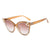 Elegant Color Block Pc Cat Eye Inlaid Pearls Inlaid Zircon Full Frame Women's Sunglasses