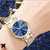 Elegant Color Block Single Folding Buckle Quartz Women's Watches