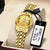 Elegant Color Block Single Folding Buckle Quartz Women's Watches