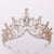 Elegant Crown Artificial Crystal Alloy Inlay Rhinestones Crown 1 Piece