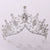 Elegant Crown Artificial Crystal Alloy Inlay Rhinestones Crown 1 Piece