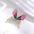 Elegant Cute Dragonfly Butterfly Alloy Inlay Rhinestones Unisex Brooches