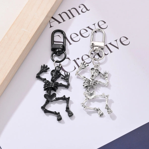 Elegant Cute Hip-Hop Skeleton Skull Alloy Bag Pendant Keychain