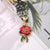 Elegant Cute Luxurious Letter Fruit Alloy Asymmetrical Alloy Keychain