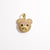 Elegant Cute Shiny Animal Little Bear Copper 18k Gold Plated Zircon Pendants Necklace Pendant In Bulk