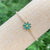 Elegant Cute Shiny Flower Copper Plating Inlay Zircon 18k Gold Plated Bracelets