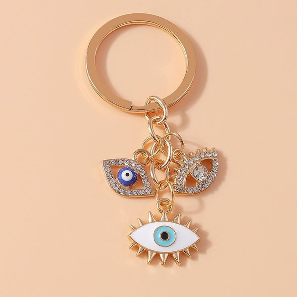 Elegant Eye Alloy Keychain