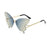 Elegant Fashion Butterfly Pc Butterfly Frame Frameless Women's Sunglasses