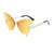 Elegant Fashion Butterfly Pc Butterfly Frame Frameless Women's Sunglasses