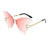 Elegant Fashion Butterfly Pc Butterfly Frame Frameless Women's Sunglasses