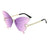 Elegant Fashion Butterfly Pc Butterfly Frame Frameless Women's Sunglasses