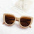 Elegant Fashion Solid Color Pc Cat Eye Full Frame Women's Sunglasses