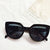 Elegant Fashion Solid Color Pc Cat Eye Full Frame Women's Sunglasses