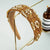 Elegant Flower Cloth Inlay Rhinestones Glass Pearl Hair Band