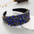 Elegant Flower Flannel Inlay Rhinestones Hair Band 1 Piece