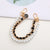 Elegant Flower Metal Beaded Plating Chain Bag Pendant Mobile Phone Chain