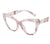 Elegant Geometric Ac Butterfly Frame Full Frame Optical Glasses