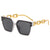 Elegant Geometric Ac Square Full Frame Women's Sunglasses