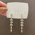 Elegant Geometric Copper Plating Artificial Pearls Rhinestones Drop Earrings 1 Pair