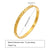 Elegant Geometric Stainless Steel Inlay Zircon 18k Gold Plated Bangle