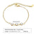 Elegant Geometric Stainless Steel Inlay Zircon 18k Gold Plated Bracelets