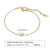 Elegant Geometric Stainless Steel Inlay Zircon 18k Gold Plated Bracelets