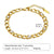 Elegant Geometric Stainless Steel Inlay Zircon 18k Gold Plated Bracelets