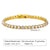 Elegant Geometric Stainless Steel Inlay Zircon 18k Gold Plated Bracelets