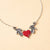 Elegant Glam Classical Devil'S Eye Heart Necklace Alloy Epoxy Plating Halloween Christmas Valentine'S Day Unisex