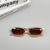 Elegant Glam Hip-Hop UV Protection Resin Women's Sunglasses