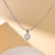 Elegant Glam Luxurious Solid Color Stainless Steel Plating Inlay Zircon 18k Gold Plated Pendant Necklace