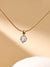 Elegant Glam Luxurious Solid Color Stainless Steel Plating Inlay Zircon 18k Gold Plated Pendant Necklace