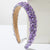 Elegant Glam Luxurious Women's Geometric Alloy Cloth Inlay Acrylic Hair Band